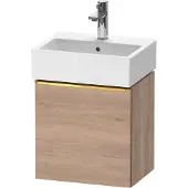 Duravit D-Neo, Konsolenwaschtischunterbau wandhängend, 434x440x322mm, eine Tür, Türanschlag Rechts, mit Griff Gold poliert, DE4217R34550000