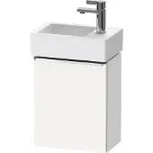 Duravit D-Neo, Konsolenwaschtischunterbau wandhängend, 364x440x222mm, eine Tür, Türanschlag Links, mit Griff Chrom, DE4218L10180000, Farbe: Weiß Matt Dekor