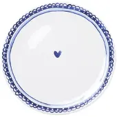 Blond Amsterdam Speiseteller Delfts Blond Herz in Blau - 26cm | Gr.: onesize