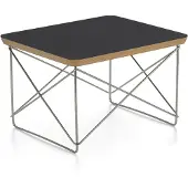 Vitra - Eames Occasional Table LTR, HPL schwarz / Edelstahl