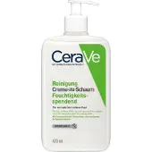 CeraVe Cleansers Hydrating Cream-to-Foam Cleanser schäumende Reinigungscreme für normale und trockene Haut 473 ml