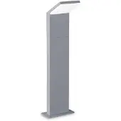 Ideal Lux 322544 OUTDOOR STYLE LED-Stehleuchte/Mastleuchte für den Außenbereich, H 500 mm, 9 W, 1100/850 lm, 4000 K, IP54, grau