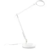 Ideal Lux Moderne Schreibtischlampe Futura Aluminium-Kunststoff Weiß Led 12,5W 4000K