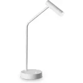 Ideal Lux Zeitgenössische Tischlampe Easy Metall Weiß Led 3,5W 3000K Ip20