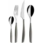 Casa Bugatti GLAMOUR, Besteckset 24-tlg. silberne Farbe, Gallery Box,