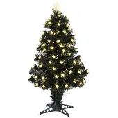 Luca Lighting Mercury Künstlicher Weihnachtsbaum mit Fibre Optic Beleuchtung - H90 cm - Grün