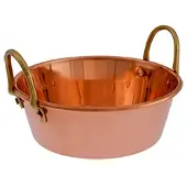 Ich-zapfe Topf, Marmeladentopf - Kupfer und Messing, Diameter:16 cm