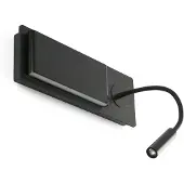 Faro MOOD Schwarze Wandleuchte mit Lesegerät 20063