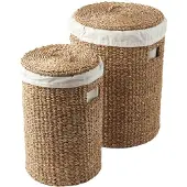 Humdakin Wäschekorb Laundry Hamper Set Organic Cotton Lining (2er-Set)