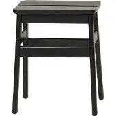 Form & Refine Angle Standard Hocker 45 Schwarz Gebeizte Buche