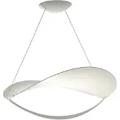Foscarini Plena MyLight Pendelleuchte - , dimmbar, Weiß, für Esszimmer, Kunststoff