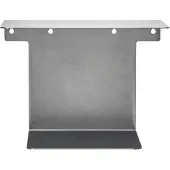 House Doctor HDBook Wandregal silber gebürstet 32x25x23 cm - , Metallisch, Edelstahl