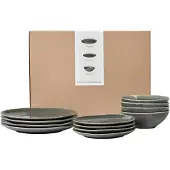 Broste Copenhagen NORDIC RAIN Geschirrset mittag für Vier 12tl