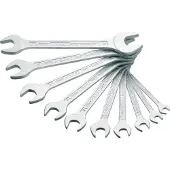 Hoenderdaal Doppelmaulschlüsselset 450N, 10-teilig, SW 6-32 mm, CV-Stahl, Sechskant
