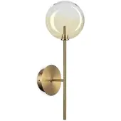 Ideal Lux Wandlampe Equinoxe, messing / gold, für Wohn- / Esszimmer, Metall, Wandleuchte, Wandlampe Innen