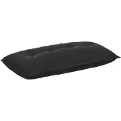vidaXL Rückenkissen Schwarz 100 x 50 cm Cordstoff