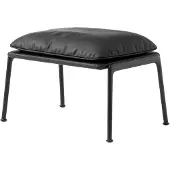 &tradition Muno LN20 Fußhocker, schwarz / noble aniline leder schwarz