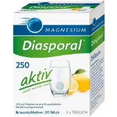 Magnesium diasporal 250 aktiv Brausetabletten 2x 2x20 St