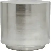 House Doctor Beistelltisch mit Trittstufe, gebürstetes Silber