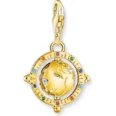 Thomas Sabo 1923-488-7 Charm-Anhänger Weltkugel Goldfarben