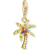 Thomas Sabo 1934-488-7 Charm-Anhänger Bunte Palme Goldfarben