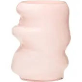 Hubsch Vase Lote, rosafarben, Höhe 25 cm, Glas Lote, violett / pink / rose, Glas