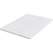 vidaXL Matratzenauflage Weiß 140 x 190 cm Strickstoff