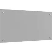 vidaXL Küchenrückwand Hellgrau 80 x 40 cm Gehärtetes Glas