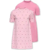 ONLY Nachthemd "KMGRILA 2-P SS NIGHTWEAR DRESS JRS" Packung, 2 tlg.