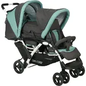 Chic 4 Baby Geschwisterwagen "Duo" mit feststellbaren Doppelschwenk-Vorderrädern
