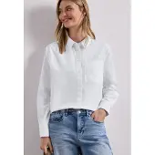 Street One Langarmbluse mit Hemdkragen aus Twill