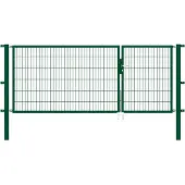 GAH Alberts Zaundoppeltür ALBERTS "Flexo", grün, B:300cm H:120cm, Stahl, Tore, Zaundoppeltür, in verschiedenen Abmessungen