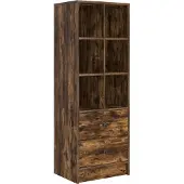 vidaXL Highboard mit Schubladen Geräucherte Eiche 45,5 x 34 x 127 cm