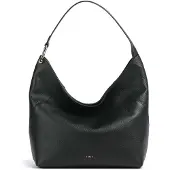 Furla Elegante Schwarze Schultertasche mit Handyfach und Magnetverschluss