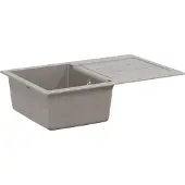 vidaXL Waschbecken Grau 780 x 500 mm 80% Quarz und 20% Harz
