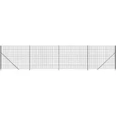 vidaXL Maschendrahtzaun mit Bodenflansch Anthrazit 2,2x10 m