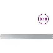 vidaXL Rasenkanten 10 Stk. 10x103 cm Verzinkter Stahl