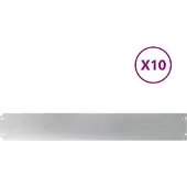 vidaXL Rasenkanten 10 Stk. 15x103 cm Verzinkter Stahl