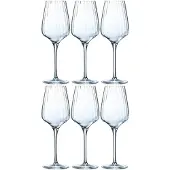 Chef & sommelier Weinglas-Set Chef&Sommelier Symetrie Transparentes Glas 550 ml Wein (6 Stück)