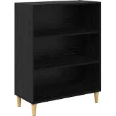 vidaXL Sideboard Schwarz Eichen-Optik 69,5 x 32,5 x 90 cm