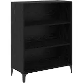 vidaXL Sideboard Schwarz Eichen-Optik 69,5 x 32,5 x 90 cm