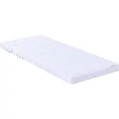vidaXL Erweiterbare Schaumstoffmatratze 80 x 200 cm Weiß
