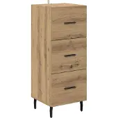 vidaXL Sideboard Artisan-Eiche 34 x 34,5 x 90 cm Holzwerkstoff