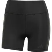 Adidas Tight Optime 3-Streifen kurze (Länge 5 Zoll) - 1/4 Tights Damen schwarz/grau schwarz/grau S