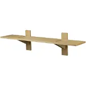 FDB Møbler - B100 Wandregal 23 x 100 cm, Eiche natur