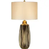Elstead Lighting Newham Zeitgenössische Keramik-Schreibtischlampe Bronze Weiß 1 Licht E27
