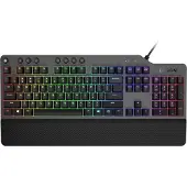 Lenovo Legion K500, Volle Größe (100%), Kabelgebunden, USB, Mechanischer Switch, AZERTY, Schwarz, Grau