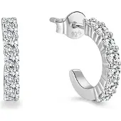 Beneto Round silver earrings AGUP1169