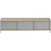 Muuto - Enfold Sideboard, 186 x 48 cm, Eiche / grau