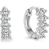 Beneto Round silver earrings AGUC2235 (L)